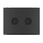 Lanberg Szafa wisząca 19 cali 6U 600x450 drzwi perforowane (flat pack) czarna
