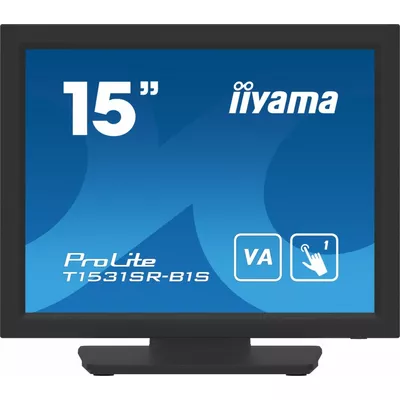 IIYAMA Monitor 15 cali T1531SR-B1S VA,RESISTIVE,HDMI,DP,VGA,IP54,2x1W