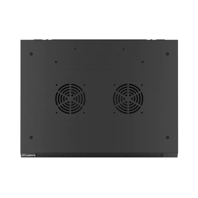 Lanberg Szafa wisząca 19 cali 6U 600x450 drzwi perforowane (flat pack) czarna