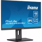 IIYAMA Monitor 23.8 cala XUB2493HSU-B6 IPS.HDMI.DP.2x2W.USBx2.SLIM.HAS(150mm)