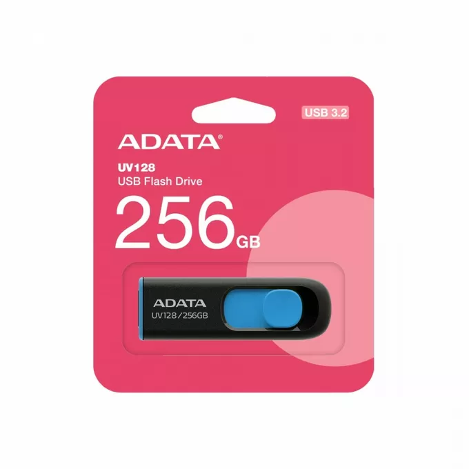 Adata Pendrive UV128 256GB USB3.2 czarno-niebieski