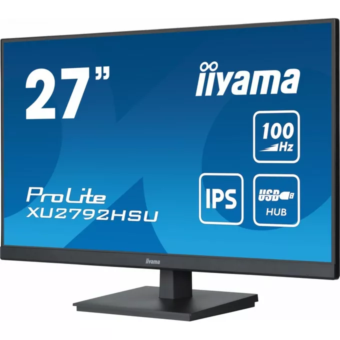 IIYAMA Monitor ProLite XU2792HSU-B6 27 cali IPS,FHD,HDMI,DP,100Hz,4xUSB3.2,SLIM,2x2W