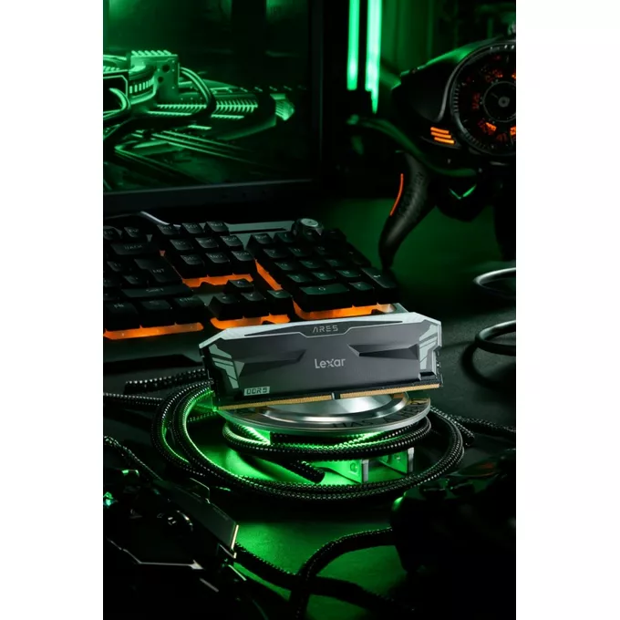 Lexar Pamięć DDR5 ARES RGB Gaming  32GB(2*16GB)/7200 Czarna