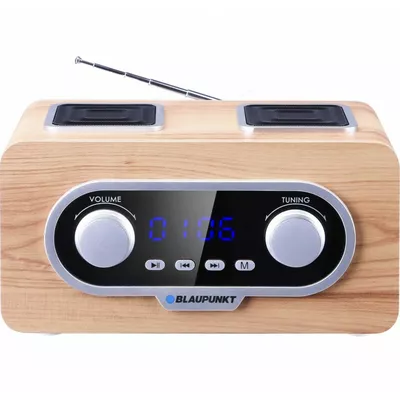 Blaupunkt Radio przenośne FM PLL  SD/USB/AUX z akumulatorem i zegarkiem