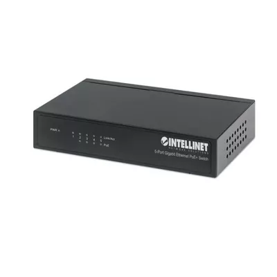 Intellinet Switch Gigabit 5 portów RJ45 POE+, desktop