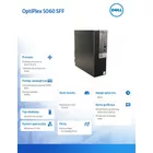 Dell Komputer poleasingowy OptiPlex 5060 SFF i5-8500 8GB 256SSD W11Pro COA