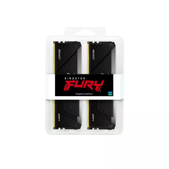 メモリー DDR4 32GB (16GBx2) Kingston FURY Beast KINGSTON Fury Beast RGB 32GB (2x16GB) 3600MHz Pamięć RAM