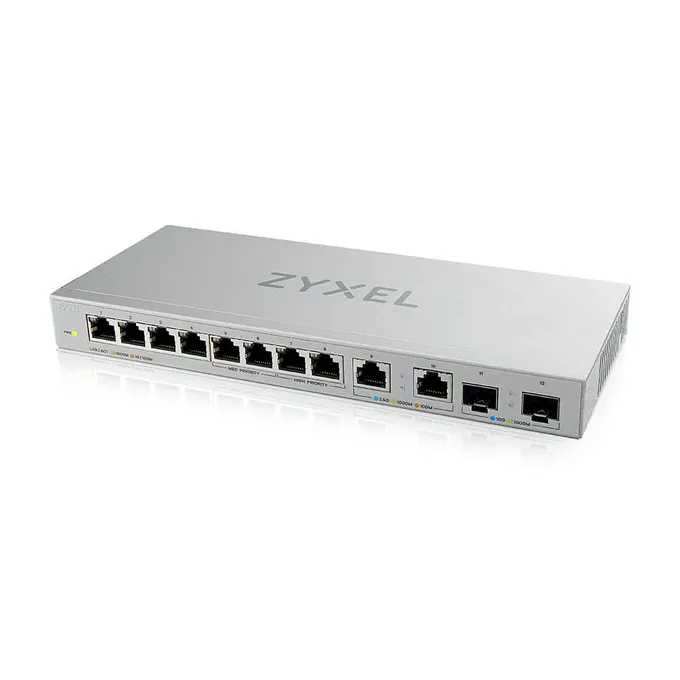 Zyxel Przełącznik 12-Port Gigabit Unmanaged Switch with 8-Port 1G +                        2-Port 2.5G + 2-Port SFP+ XGS1010-12-ZZ0102F