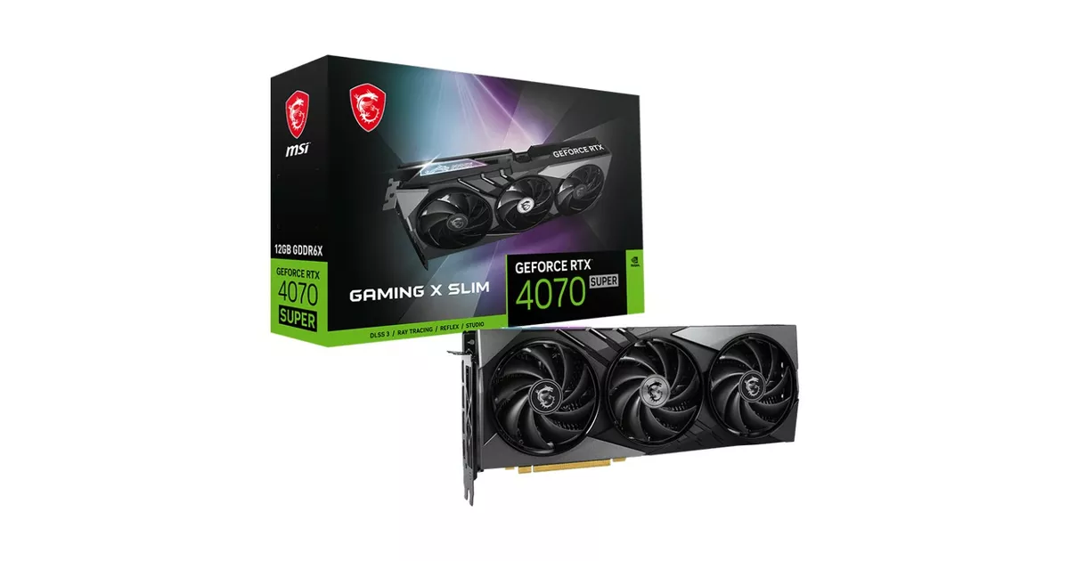 MSI GEFORCE RTX 4070 SUPER 本体 VGA MSI GeForce® RTX 4070 Super 12GB Gaming X SLIM : Amazon
