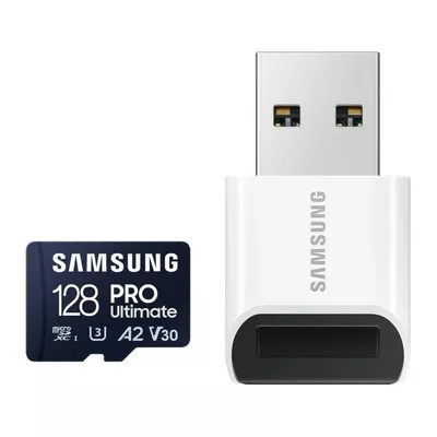 Samsung Karta pamięci microSD MB-MY128SB/WW Pro Ultimate 128GB + czytnik