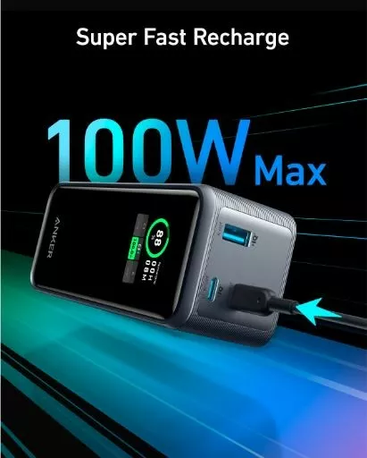 Anker Prime 20,000mAh Power Bank(200W） Anker Prime Powerbank, zewnętrzny akumulator 20 000 mAh o