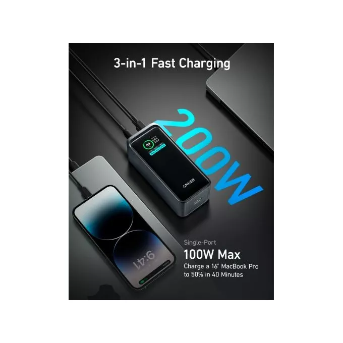 Anker Prime 20,000mAh Power Bank(200W） Anker Prime Powerbank, zewnętrzny akumulator 20 000 mAh o