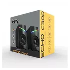 MS Głośniki komputerowe Echo C300 2.0 6W USB RGB LED
