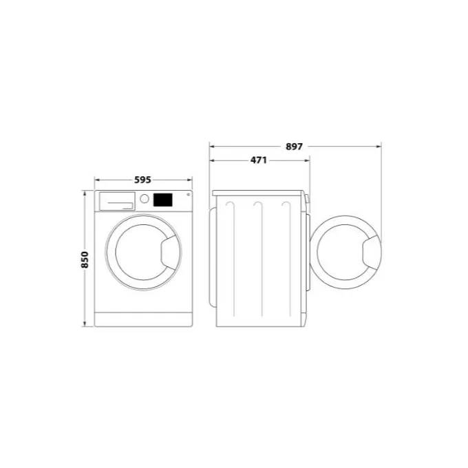 Hotpoint-Ariston Pralka AQS73D28SEU/BN