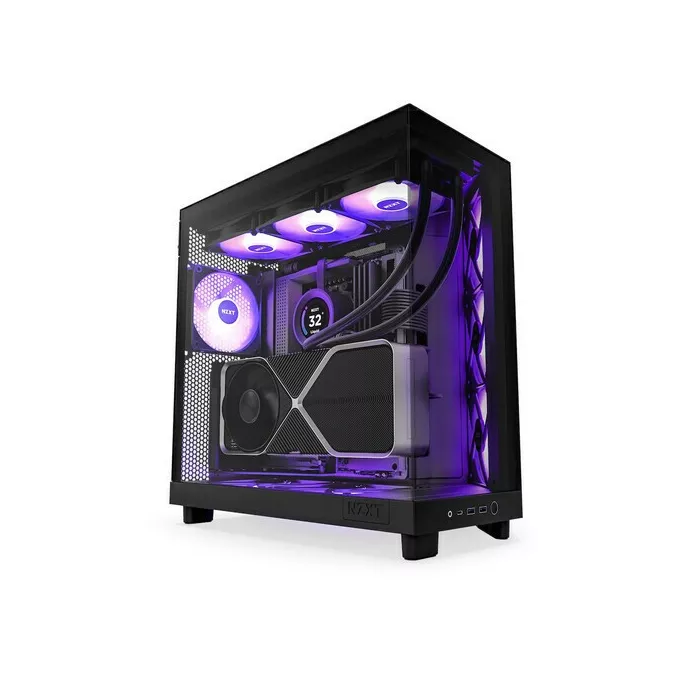 NZXT Obudowa H6 Flow RGB z oknem Czarna | Alsen.pl
