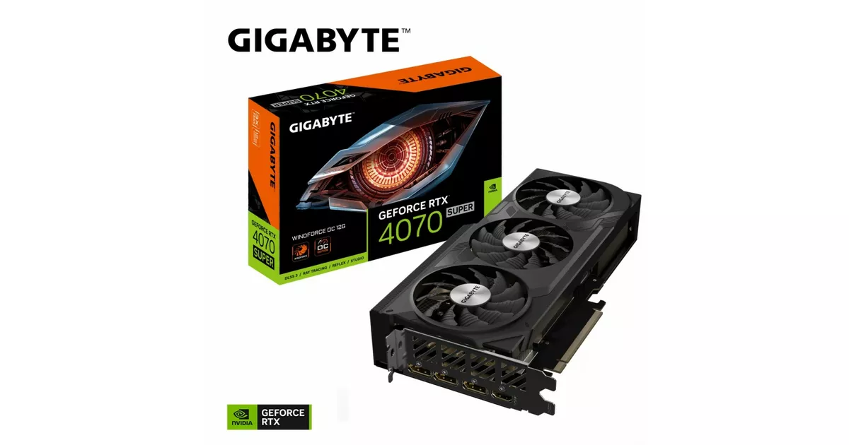 Gigabyte Karta graficzna RTX 4070 SUPER WINDFORCE OC 12G