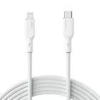 AUKEY CB-SCL2 White silikonowy kabel Lightning-USB C | USB Power Delivery USB-PD | 1.8m | 27W | 3A | MFi Apple