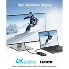 Anker Hub 332 USB-C 5w1 4K HDMI Single Display czarny