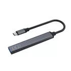 Savio Hub 4 porty USB-C - 3 x USB-A 2.0, 1 x USB-A 3.1 3.1 GEN 1, 5 Gbps, AK-71