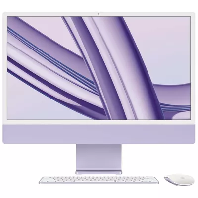 Apple iMac 24 cale: M3 8/10, 8GB, 256GB - Fioletowy