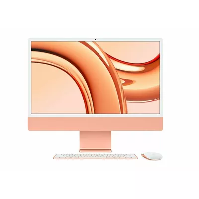 Apple iMac 24 cale: M3 8/10, 8GB, 256GB - Pomarańczowy