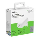 Belkin Ładowarka sieciowa BoostCharge 42W USB-C 3 0W USB-A 12W biała