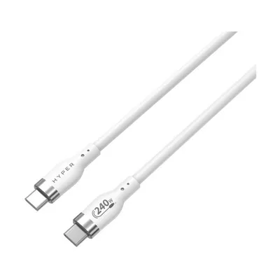 HyperDrive Kabel Hyper Juice 240W Silicone USB-C to USB-C Cable 2m - White