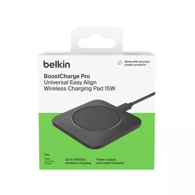 Belkin Podkładka ładująca bezprzewodowa BoostCharge Qi 15W czarna