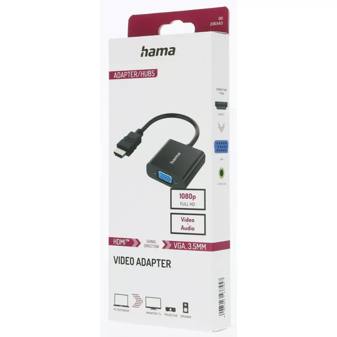 Hama Adapter HDMI VGA +  jack 3.5 mm