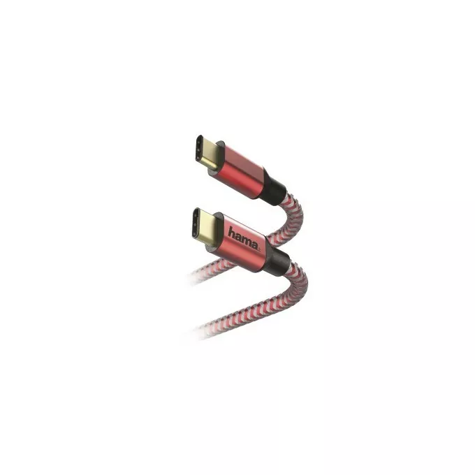 Hama Kabel ładujący USB-C 1,5m Czerwony