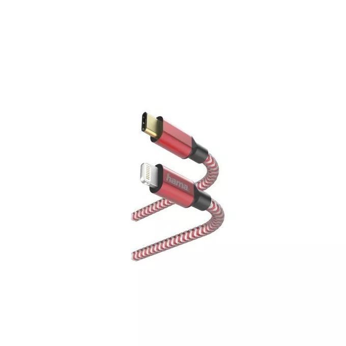 Hama Kabel ładujacy USB-C - Lightning 1,5m Czerwony