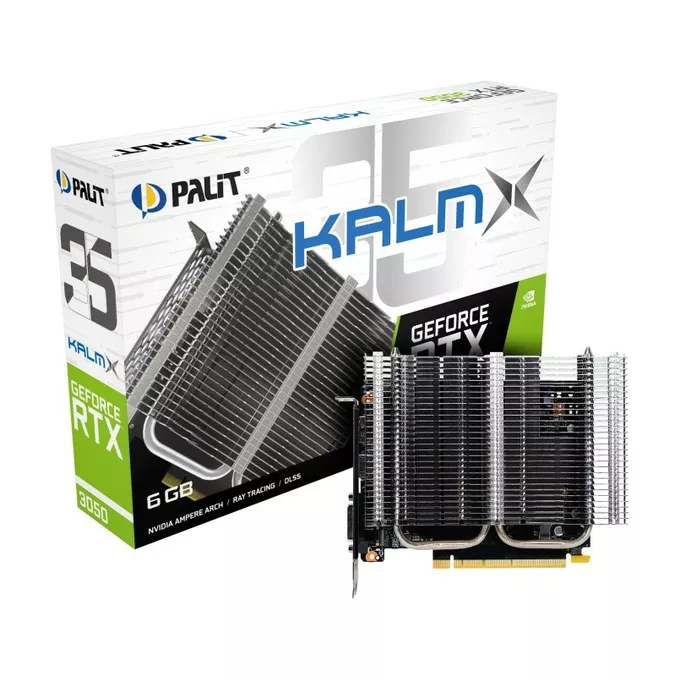 Palit Karta graficzna GeForce RTX 3050 KalmX 6GB GDDR6 96bit DVI/DP/HDMI