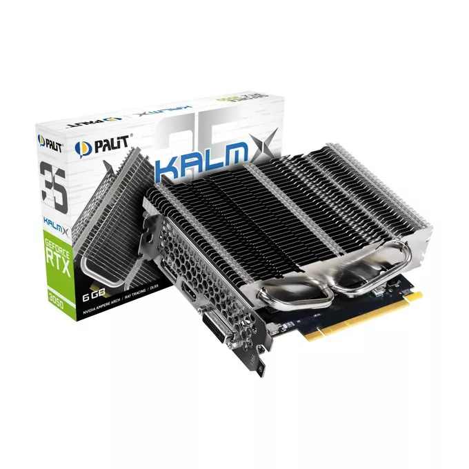 Palit Karta graficzna GeForce RTX 3050 KalmX 6GB GDDR6 96bit DVI/DP/HDMI