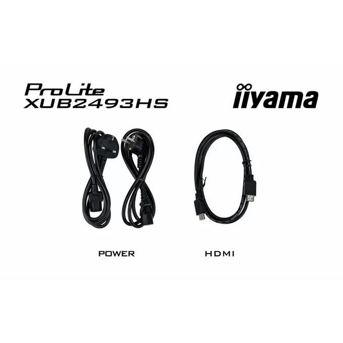 IIYAMA Monitor 23.8 cala ProLite XUB2493HS-B6 IPS.HDMI.DP.2x2W.HAS