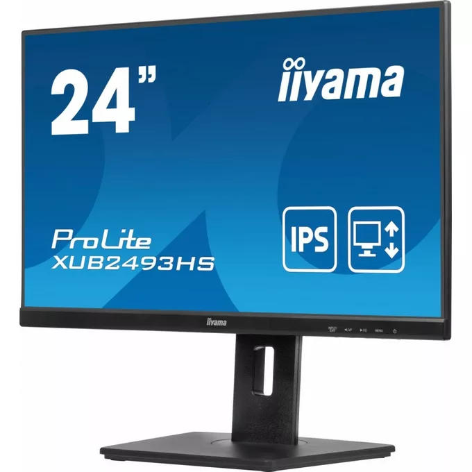 IIYAMA Monitor 23.8 cala ProLite XUB2493HS-B6 IPS.HDMI.DP.2x2W.HAS