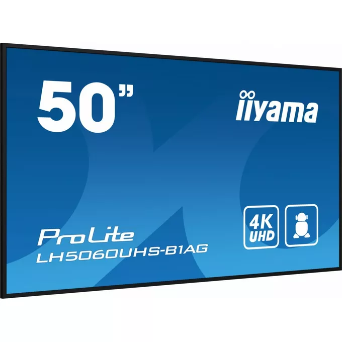 IIYAMA Monitor wielkoformatowy 49.5 cala LH5060UHS-B1AG matowy 24h/7 500(cd/m2) VA 3840 x 2160 UHD(4K) Android.11 Wifi CMS(iiSignage2)