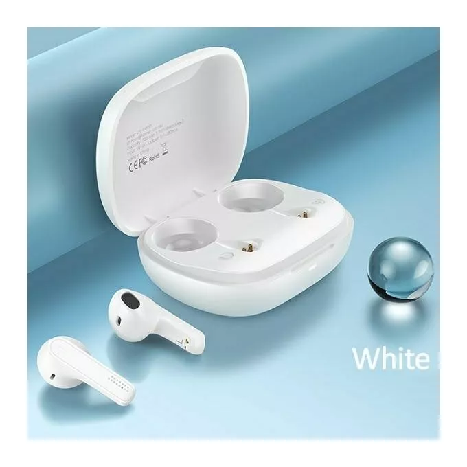 USAMS Słuchawki Bluetooth TWS 5.0 SM Series białe BHUSM01