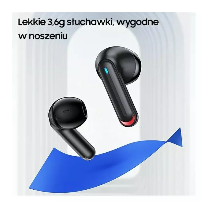 USAMS Słuchawki Bluetooth TWS 5.2 NX10 Series Dual microfon czarne