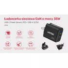 Unitek Ładowarka Sieciowa GAN PD USB-C + USB-A 35W; P1119A