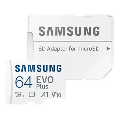 Samsung Karta pamięci microSD MB-MC64SA EU EVO Plus 64GB + adapter
