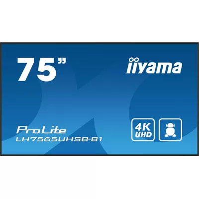 IIYAMA Monitor 75 cali LH7565UHSB-B1, 24/7, IPS, ANDROID 11, 4K, 800cd