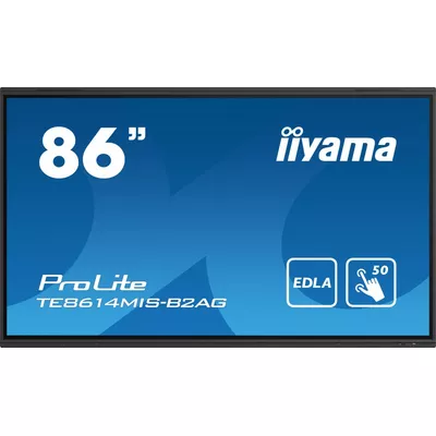 IIYAMA Monitor interaktywny 86 cali TE8614MIS-B2, INFRARED,50pkt,VA,4K, 7H,WiFi,MIC,USB ANDROID 13, Google EDLA