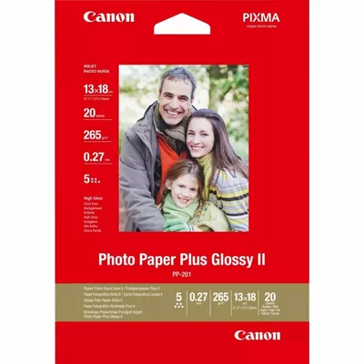 Canon Papier Canon PP-201 błyszczący II Photo Paper Plus 13X18 20 arkuszy 2311B018