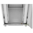 Lanberg Szafa stojąca rack 19'' 42U 800x1000 szara drzwi szkalne flat pack