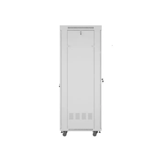Lanberg Szafa stojąca rack 19'' 42U 600x800 szara drzwi szklane flack pack