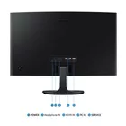 Samsung Monitor 27 cali S36GD VA 1920x1080 FHD 16:9 1xD-sub 1xHDMI 4 ms 100Hz zakrzywiony  1800R 2Yd2d (LS27D360GAUXEN)