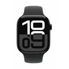 Apple Watch Series 10 GPS, koperta 46 mm z aluminium w kolorze onyksu z paskiem sportowym w kolorze czarnym - rozmiar M/L