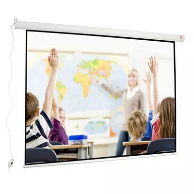 AVTek Ekran elektryczny Wall Electric 200 (4:3, 205x158cm, czarny top i ramki, Matt White)