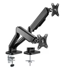 Techly Uchwyt na dwa monitory 17-32 cali 9kg biurkowy obrotowy gazowy