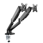 Techly Uchwyt na dwa monitory 17-32 cali 9kg biurkowy obrotowy gazowy
